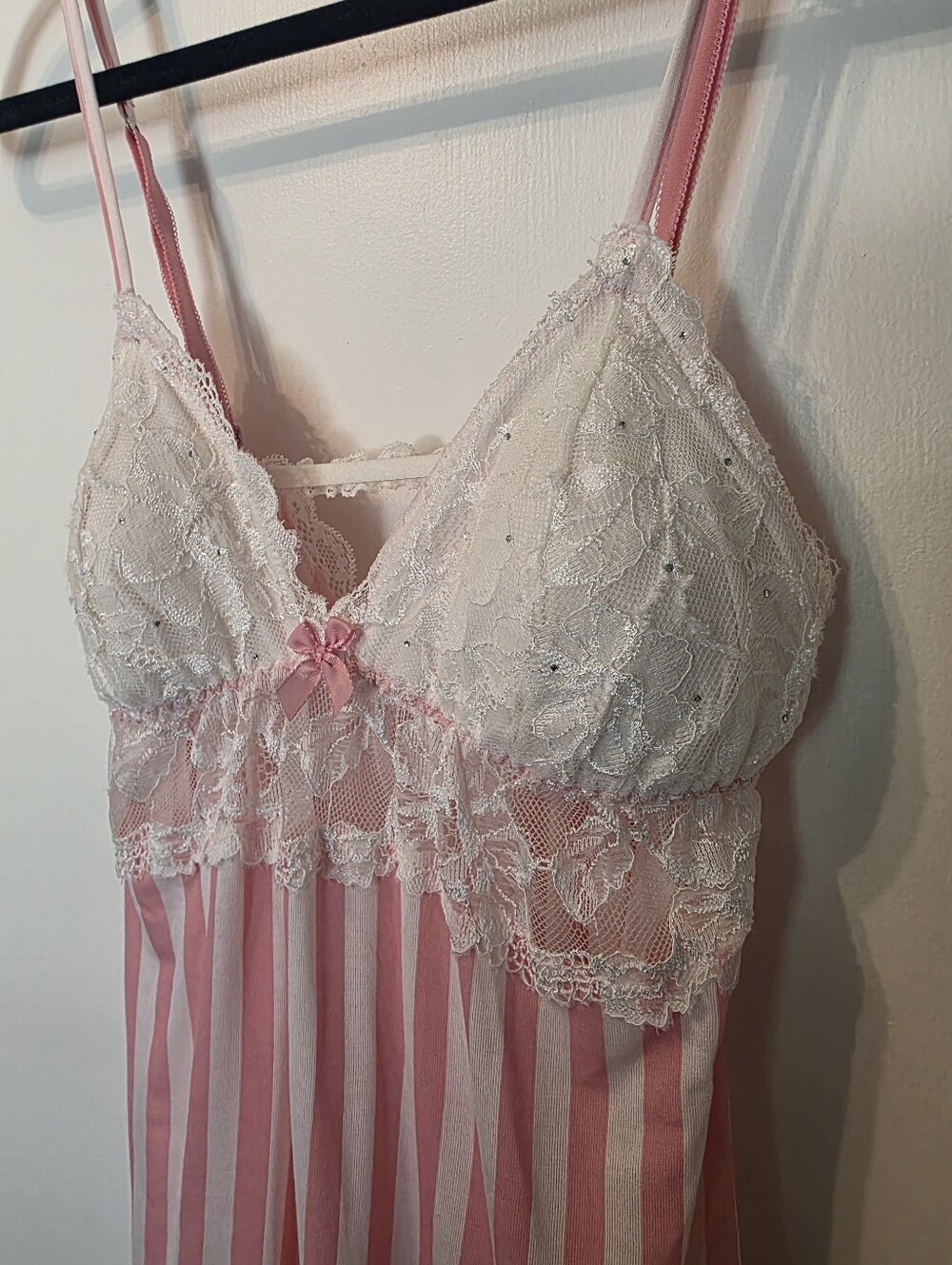 Victoria's Secret Vintage Heritage Pink Striped Cami Dress NWT Medium